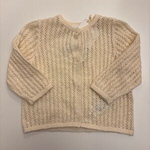 Zara Baby Girl Cream Crochet Cardigan